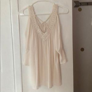 Charming Charlie cold shoulder blouse